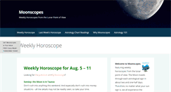 Desktop Screenshot of moonscopes.com