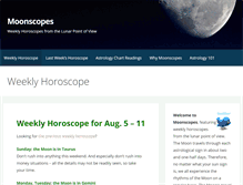Tablet Screenshot of moonscopes.com